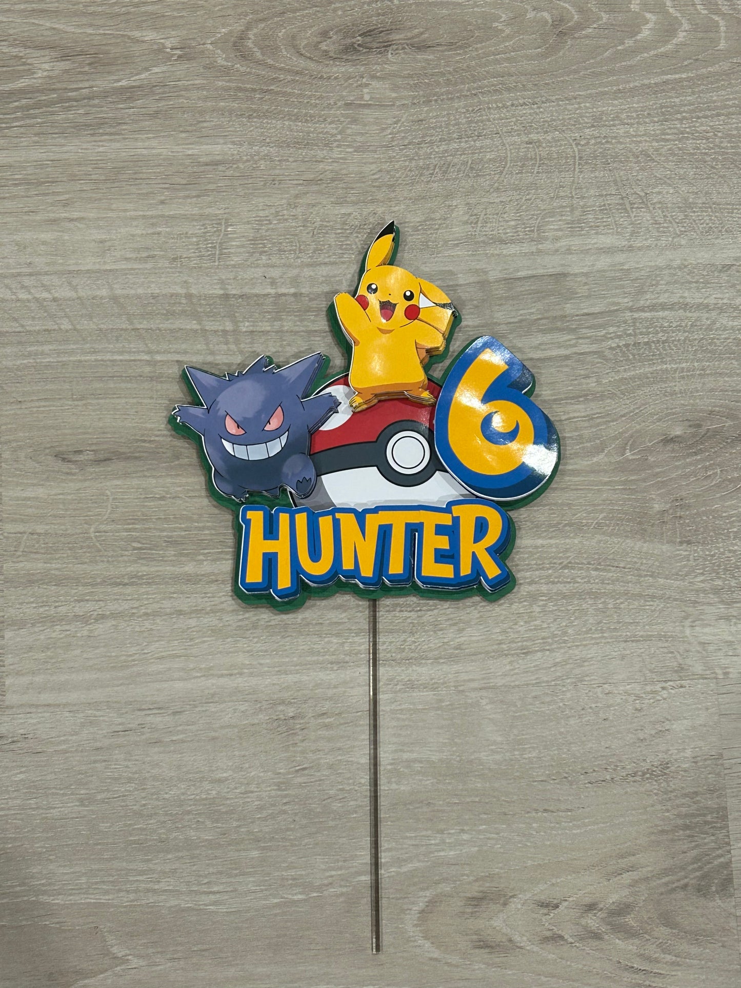 Hunter’s Pokemon Themed Cake Topper
