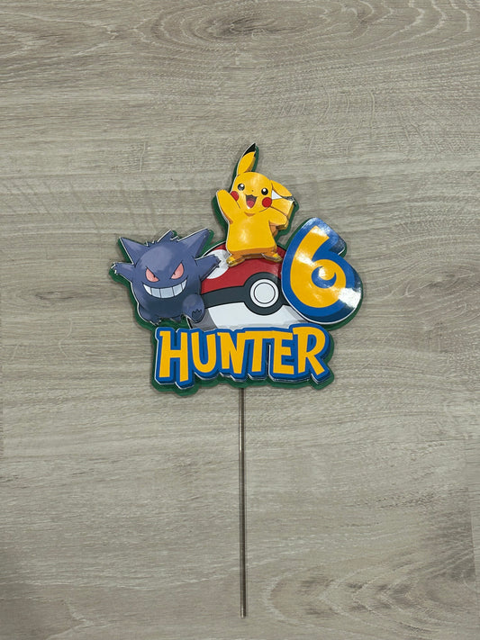 Hunter’s Pokemon Themed Cake Topper