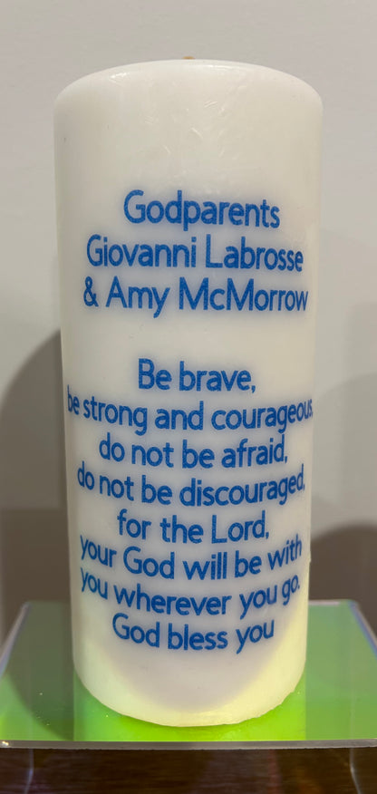 3x Baptism Candles