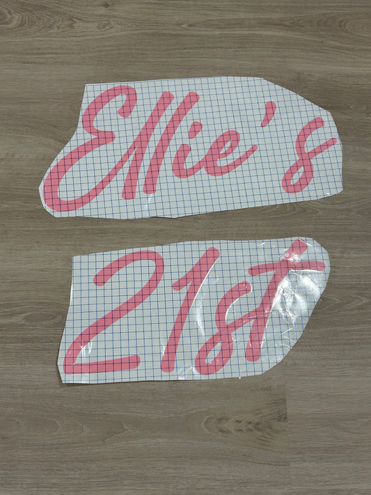 Decal for Ellie’s 21st
