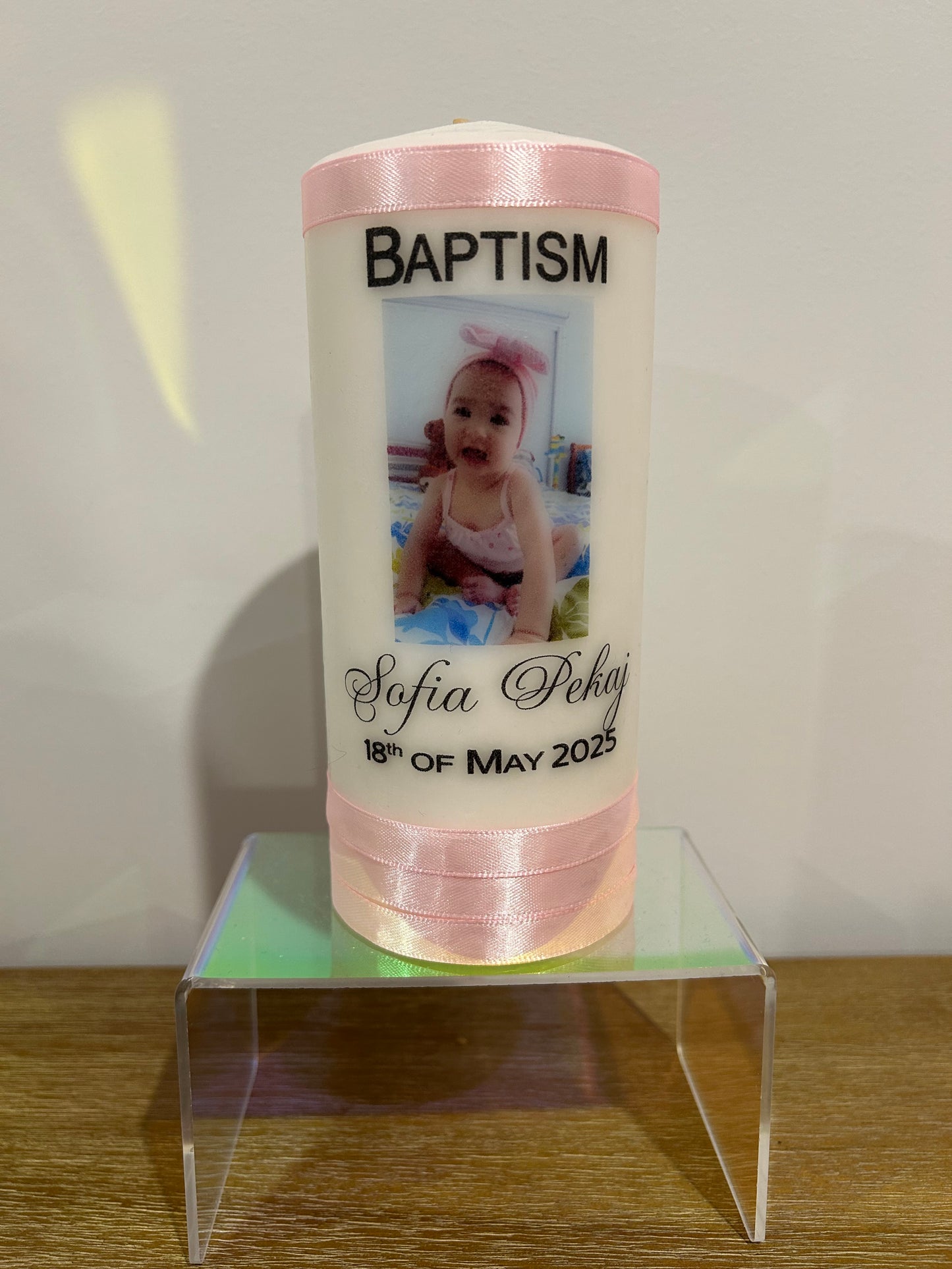 Baptism Candle for Sofia