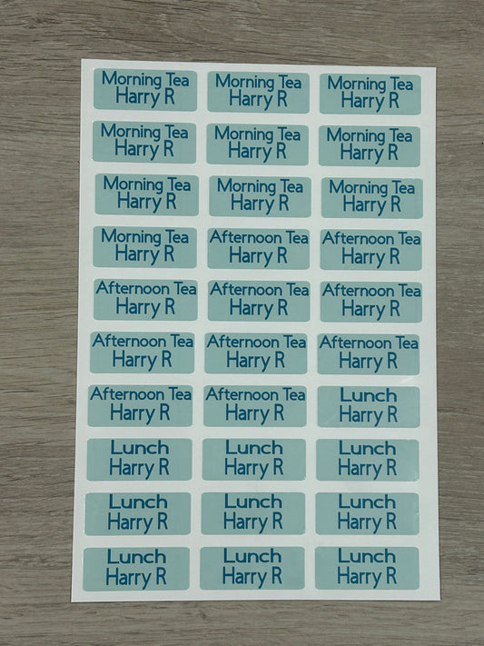 Waterproof name tags for Harry