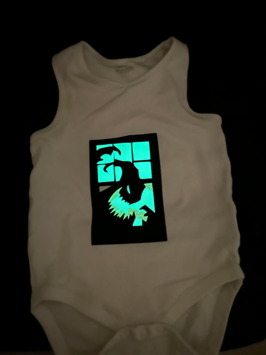 Halloween onesie - with our glow in the dark vinyl