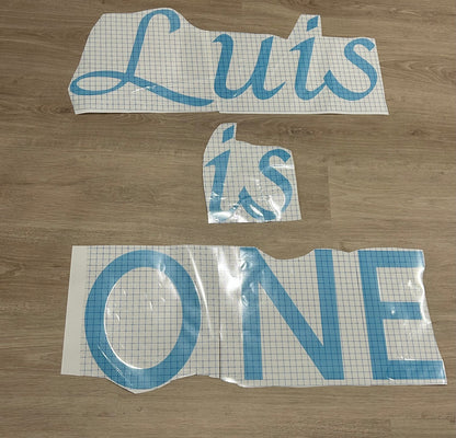 Birthday Decals for Luis’ Party