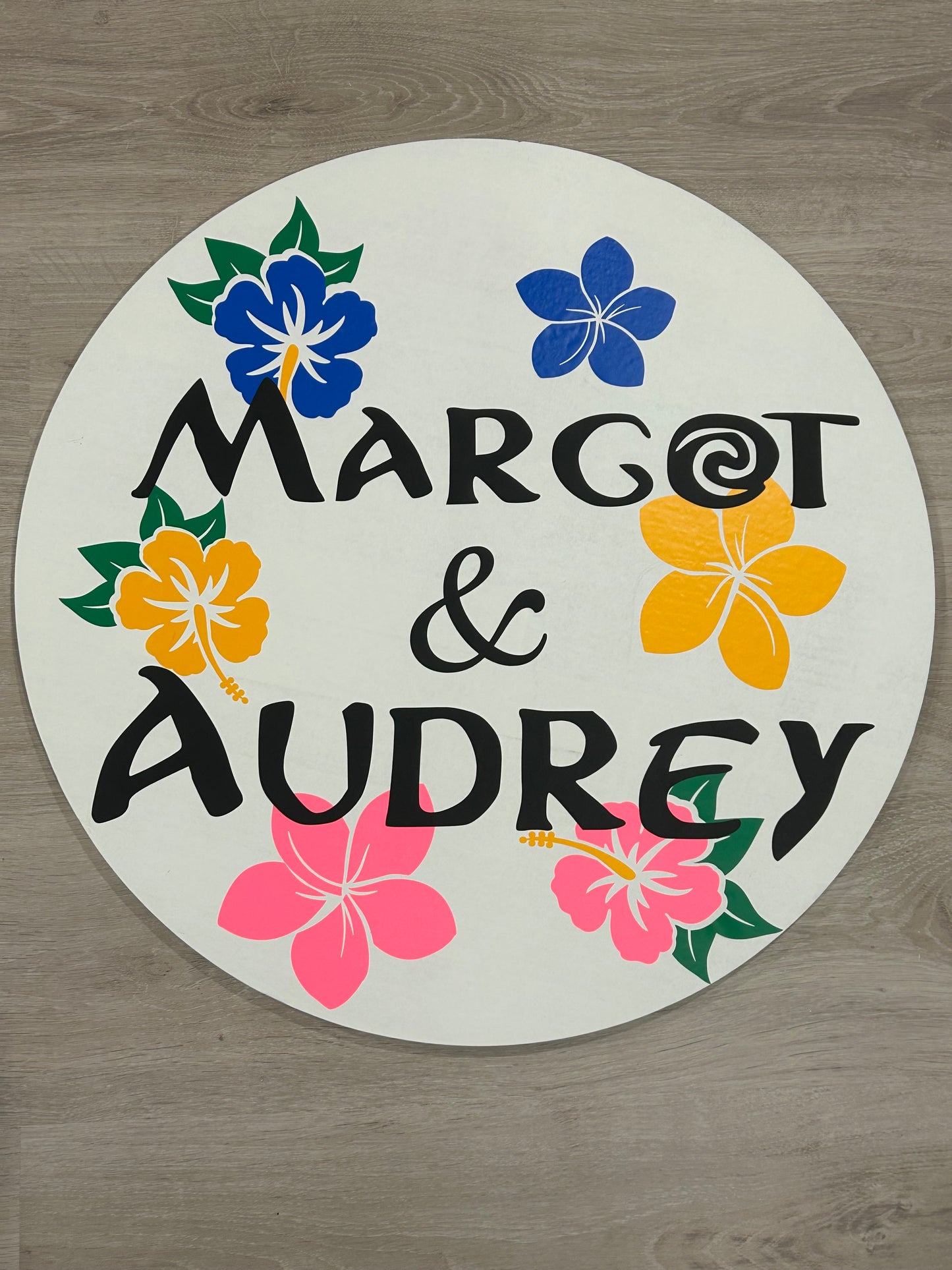 Moana inspired Birthday Board for Margot & Audrey