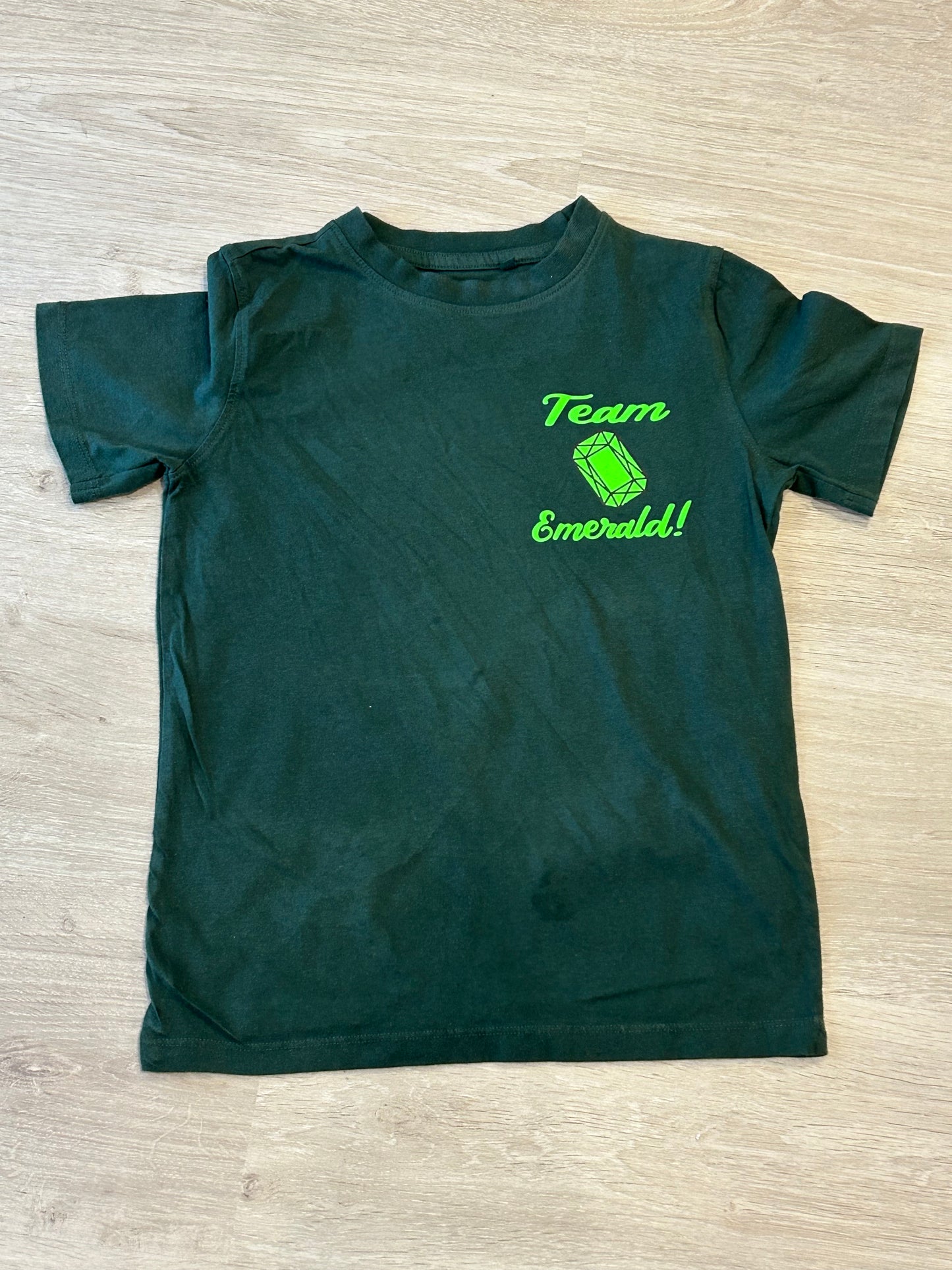 “Team Emerald” shirt for sports day