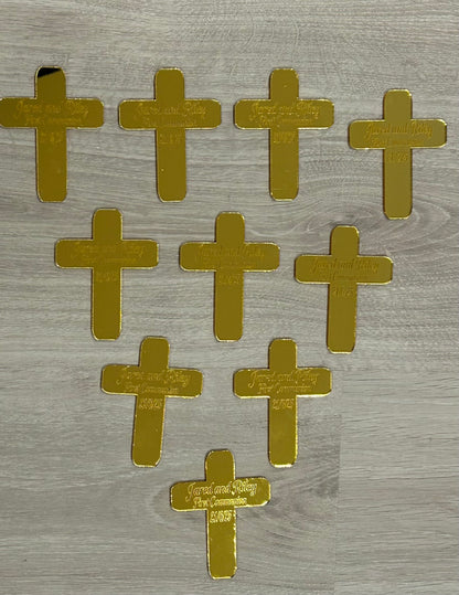 Baptism thank you crosses