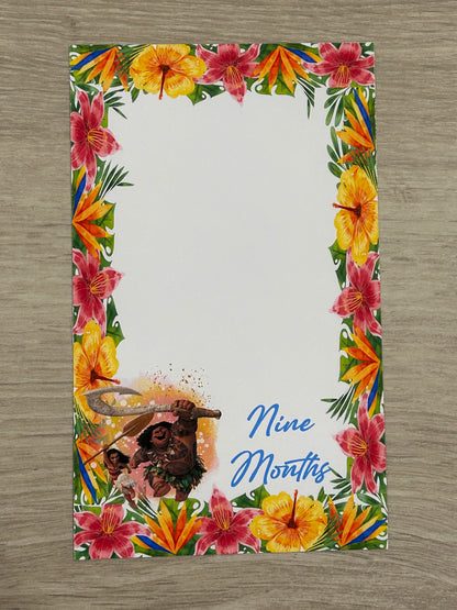 12 month photo banner - Moana theme