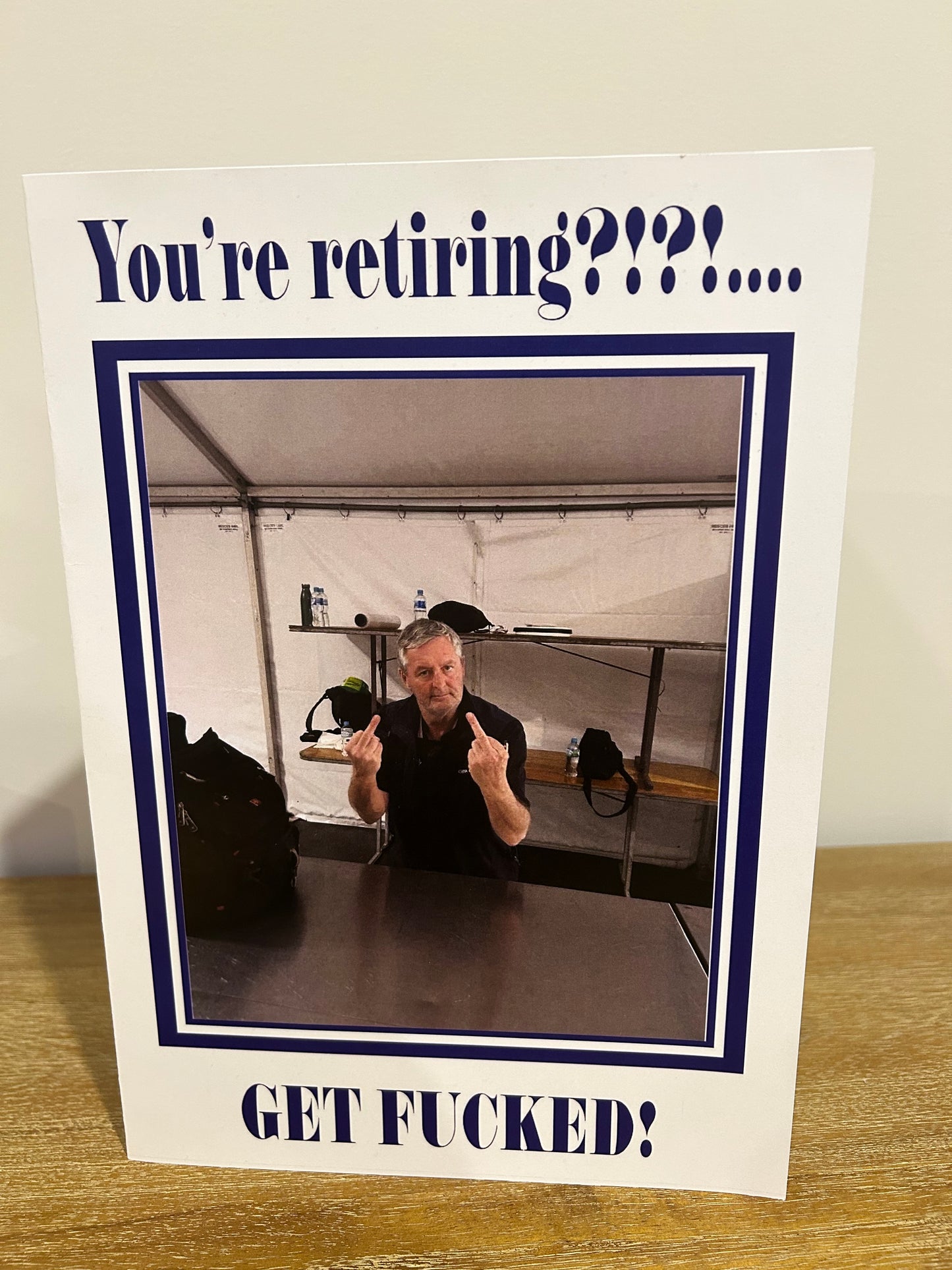 Retirement A3 card