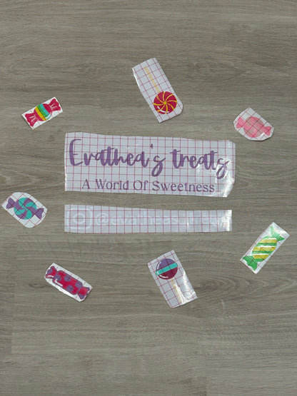 Car decal for Evathea’s Treats