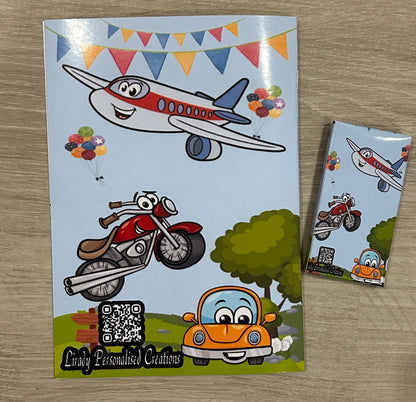 10 A5 colouring book and pencil sets for Violet