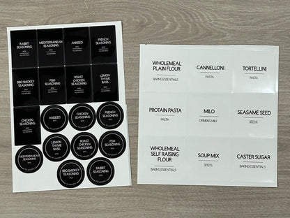 Spice & Pantry Lables