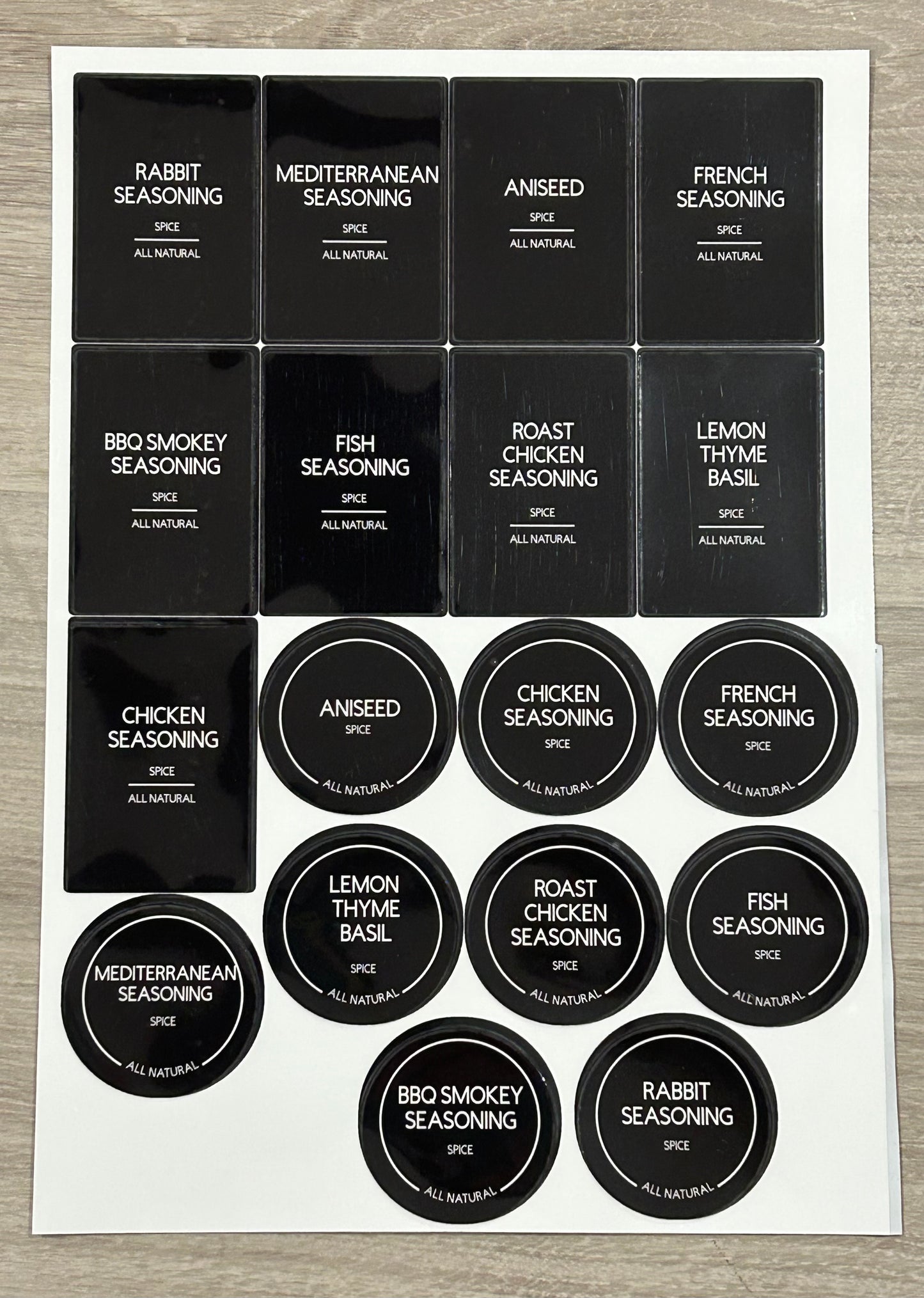 Spice & Pantry Lables
