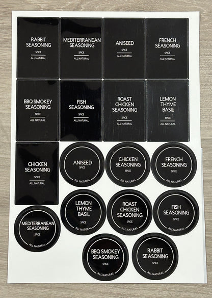 Spice & Pantry Lables