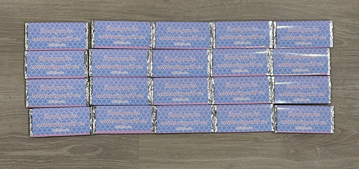 Mermaid theme for Alira’s 2nd Birthday 24 lollipops and 20 chcoclates