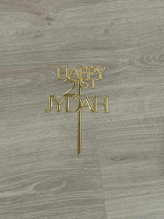 Cake Topper for Jydah’s 21st Birthday