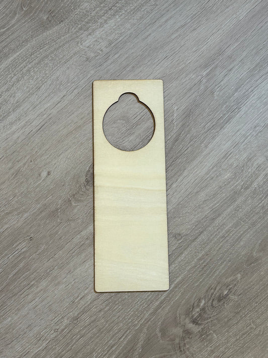 Door knob sign