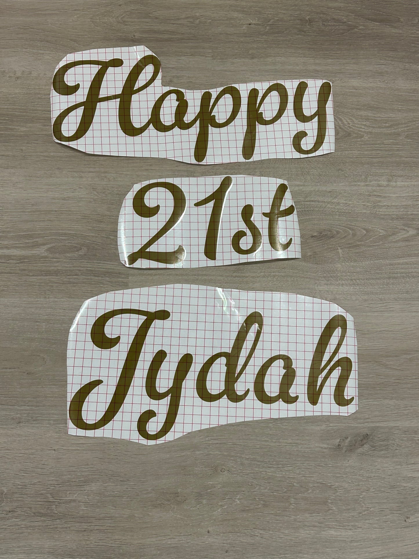 Decals for Jydah’s 21st Birthday