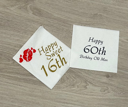 Personalised Napkins