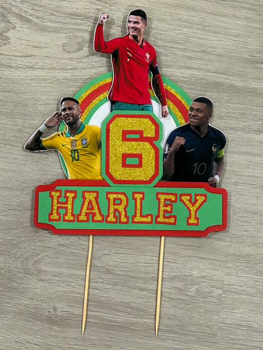 Soccer Cake topper for Harley