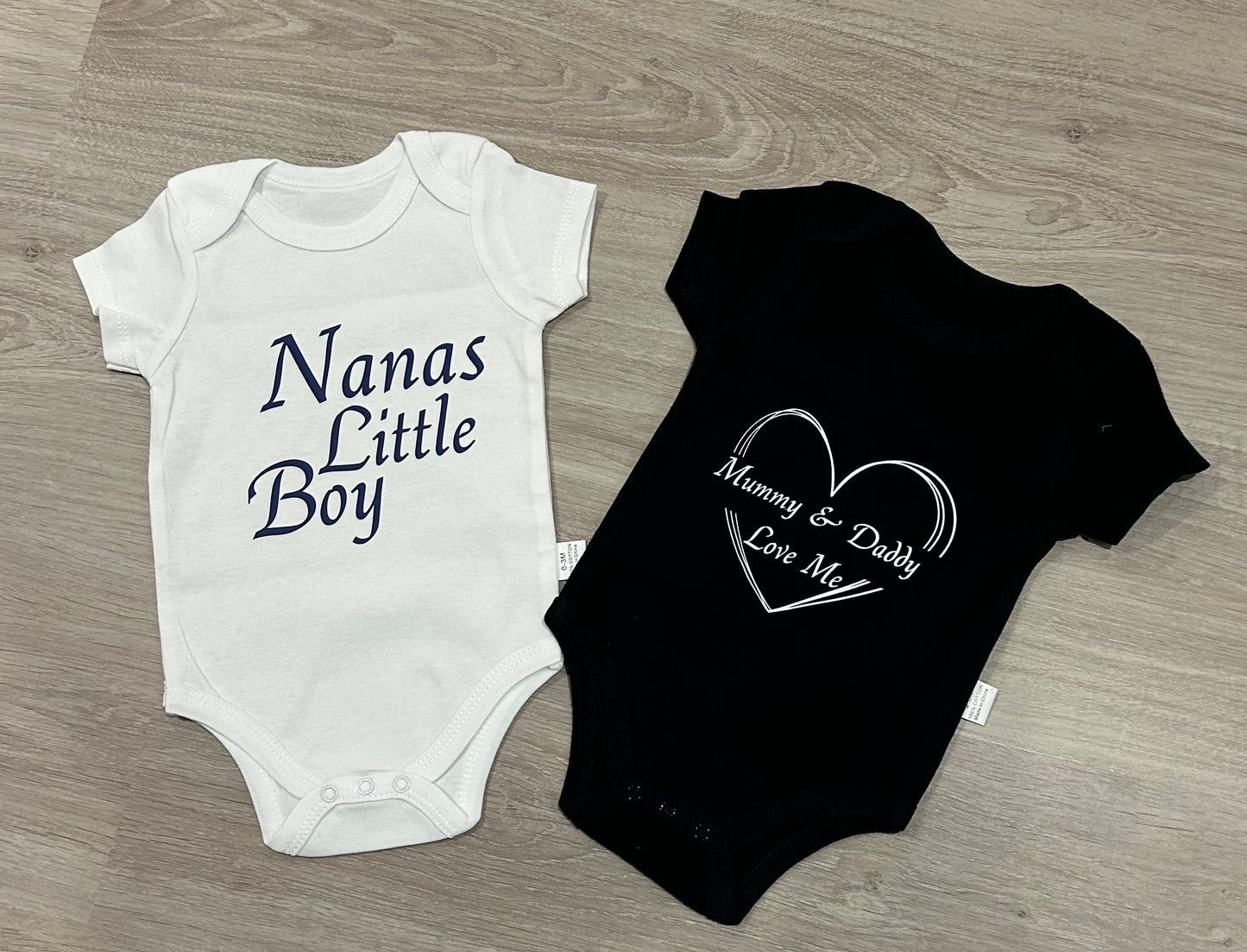 Baby Onesies for mum & Dad and Nana