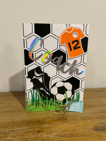 3D soccer card for the Coach