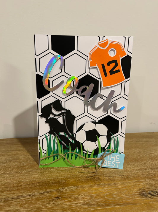 3D soccer card for the Coach