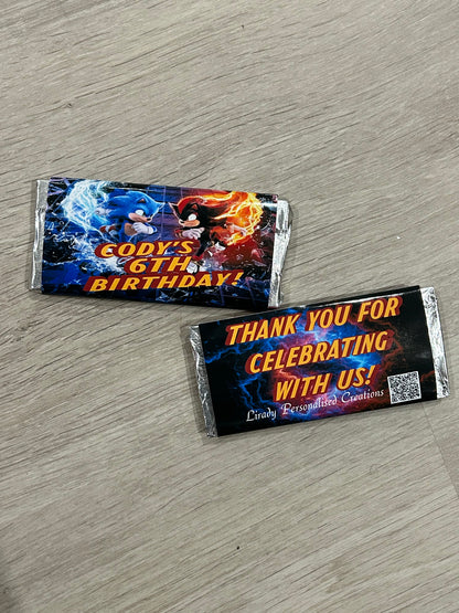 40 Sonic Themed Chocolates for Cody’s 6th Birthday