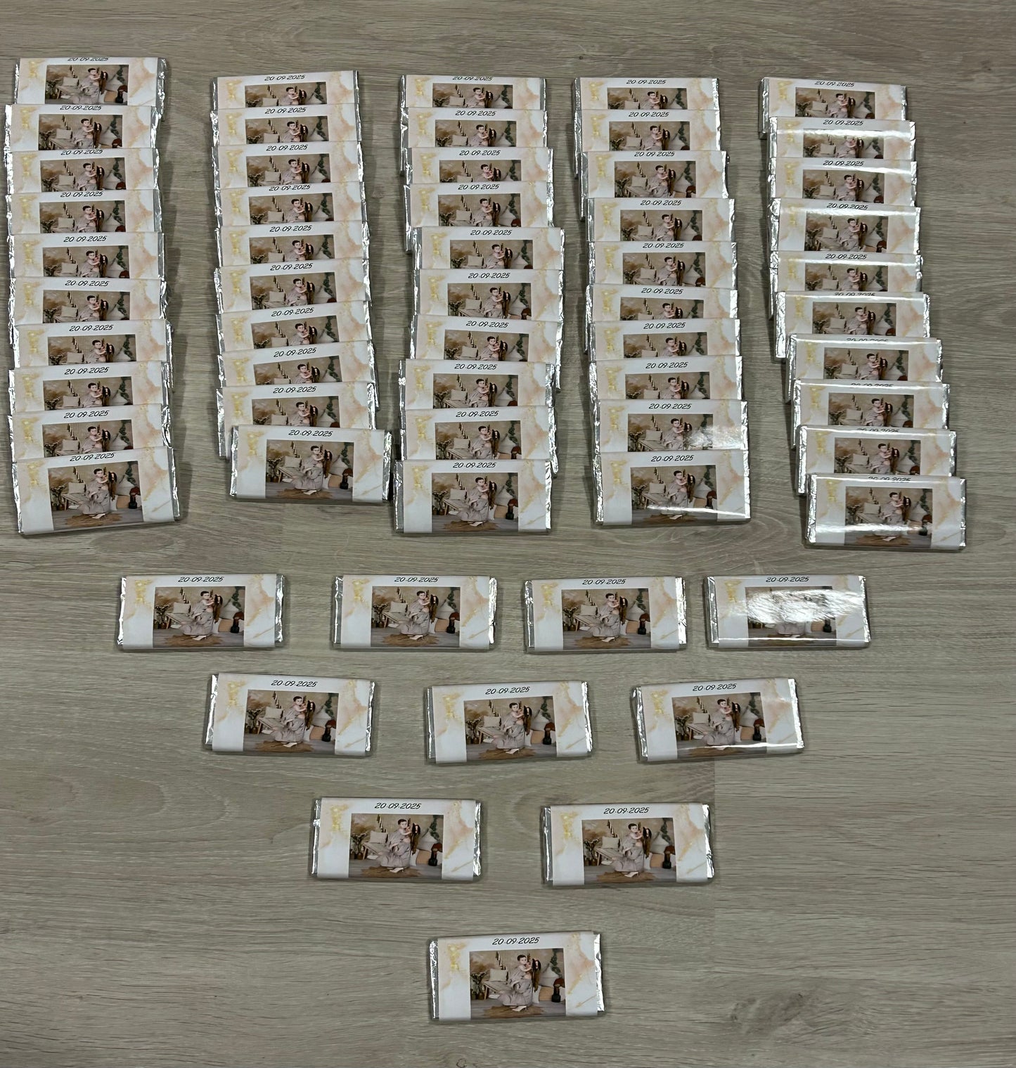 60 chocolates for a 1st and 40th combined thank you gift