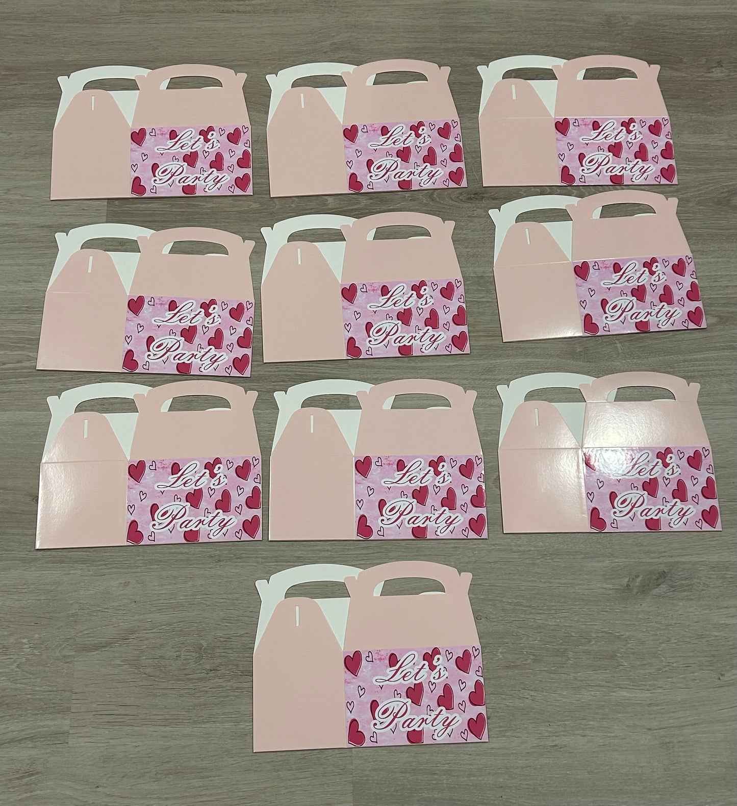 Birthday Party Pack - colouring books and pencils and party boxes - Theme Pink