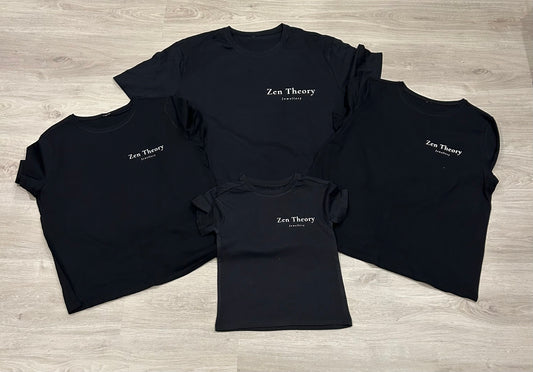 Zen Theory shirts and 2 sized storage bags
