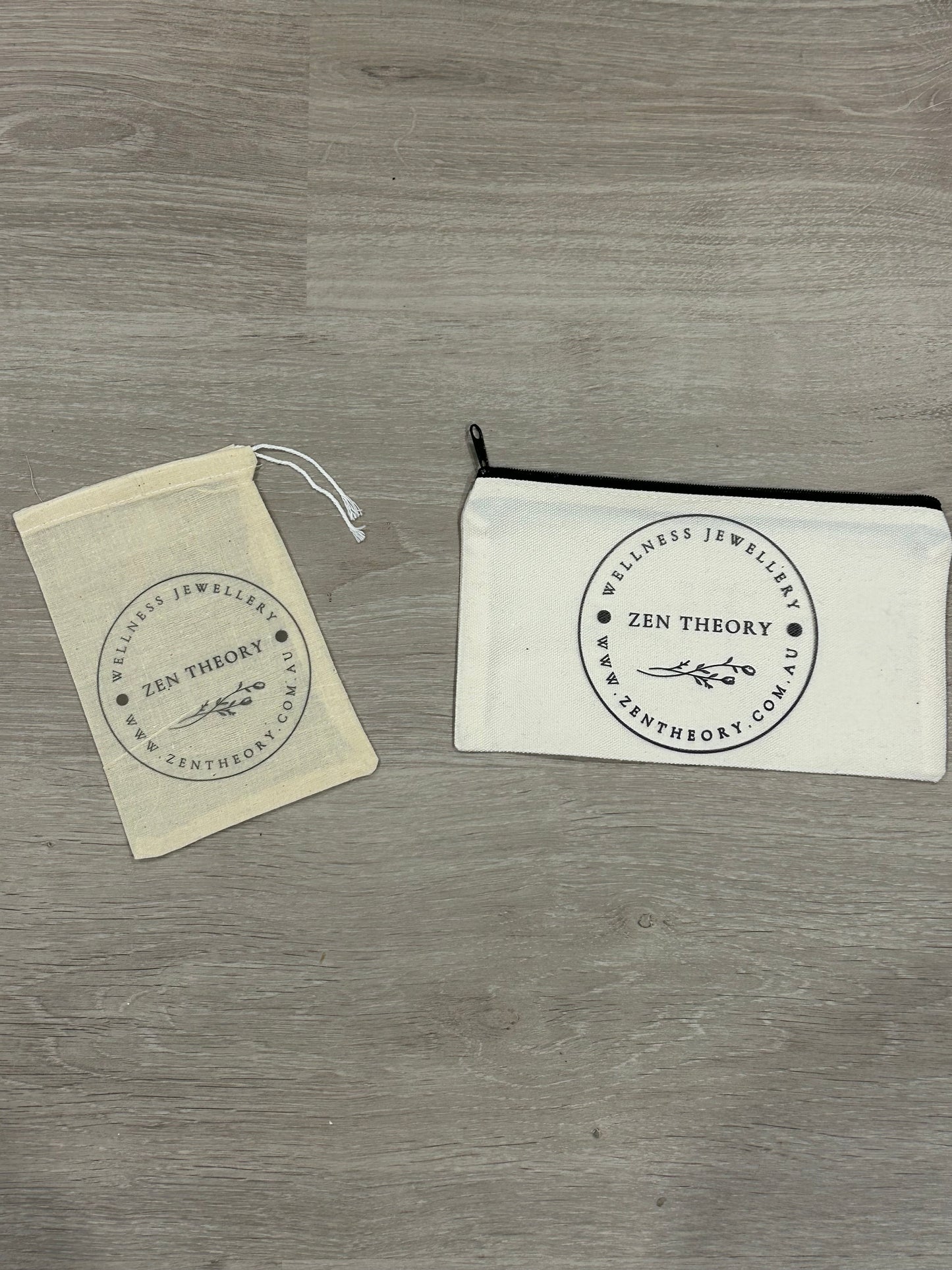 Zen Theory shirts and 2 sized storage bags