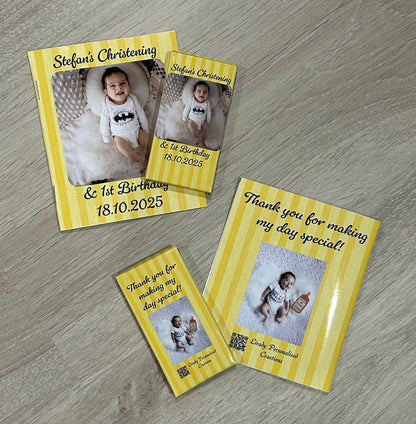 Colouring book and pencil packs for Stefan’s Christening & 1st Birthday