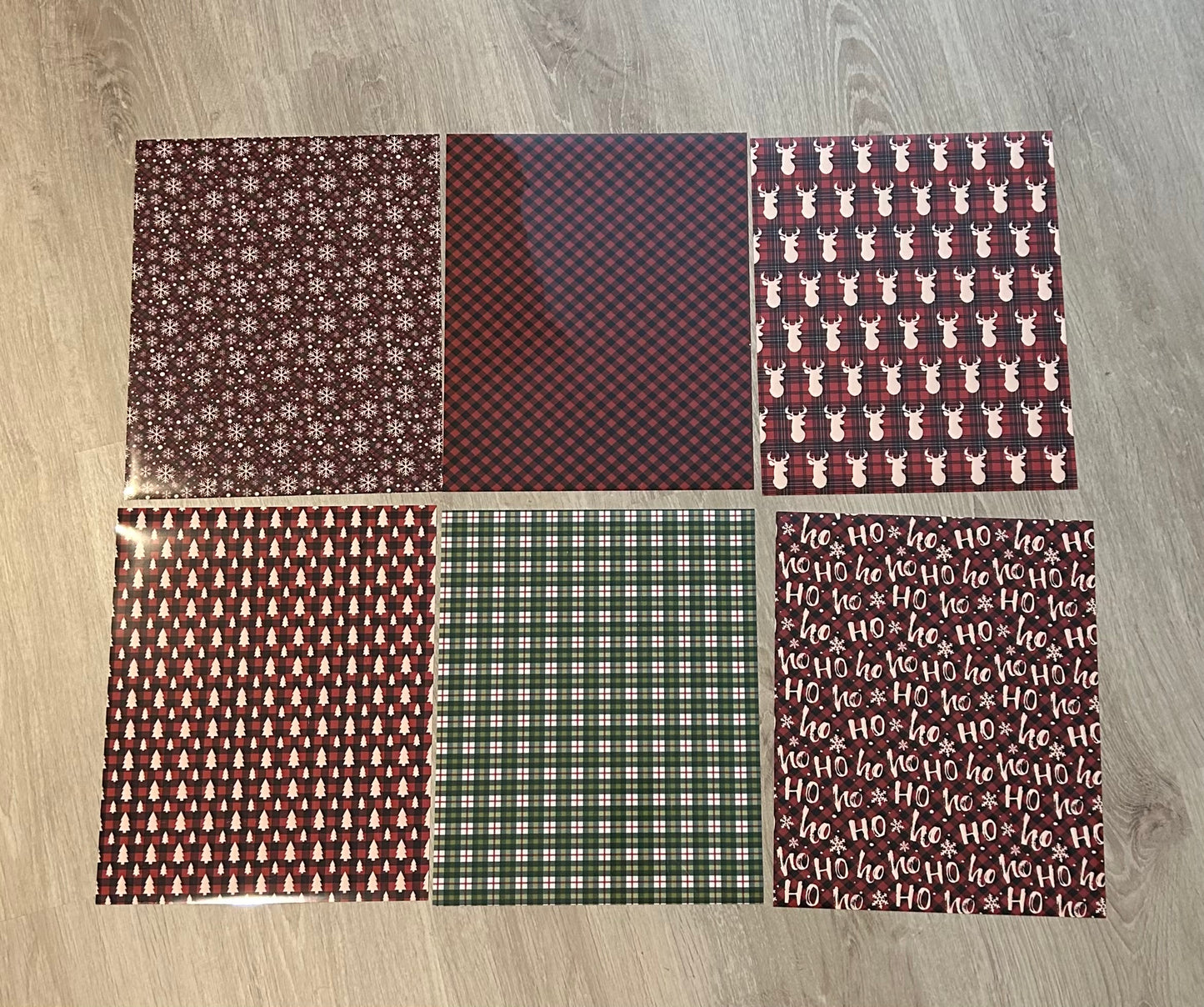 Heat Transfer Viny (HTV) - Christmas patterns