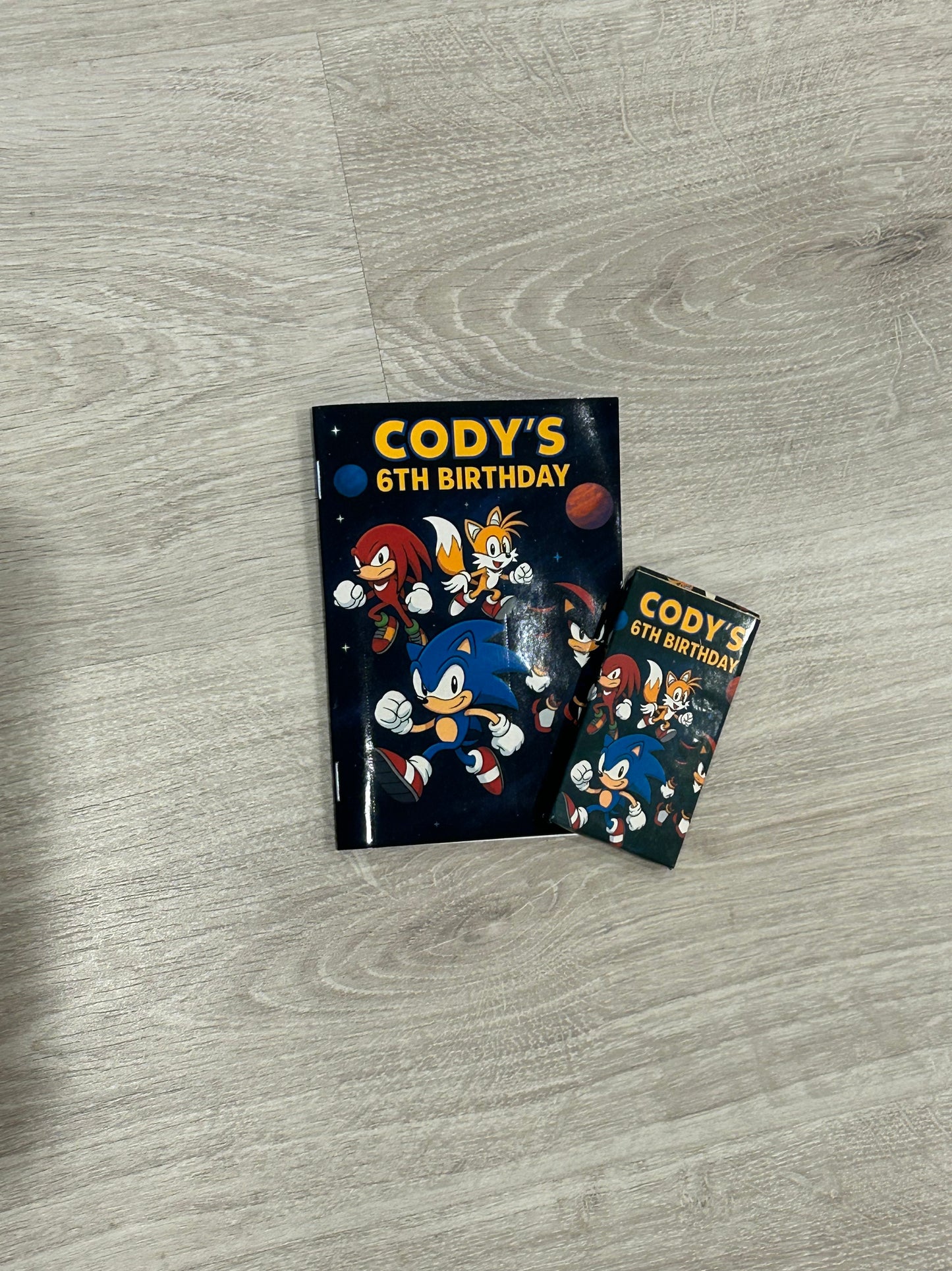 Colouring book packs for Cody’s 6th birthday