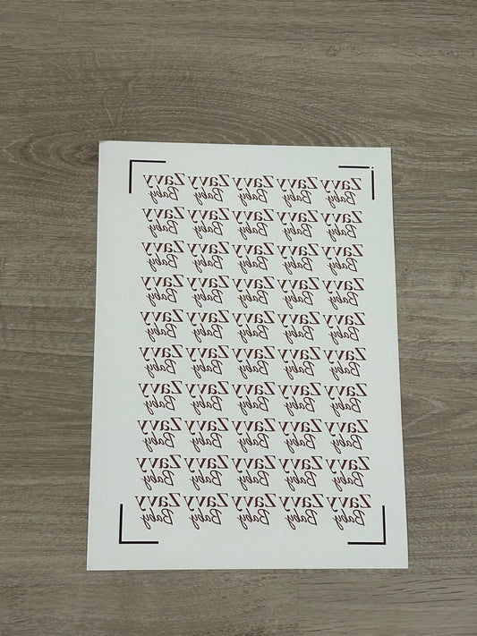 Sublimation prints for Zavy Baby