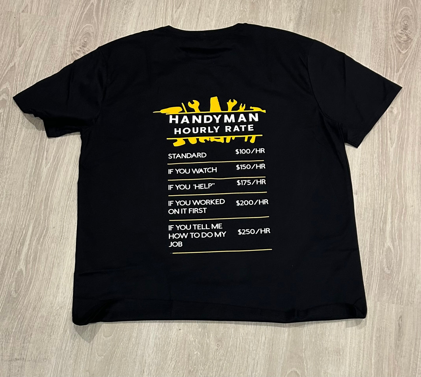Handyman Shirt - front and back