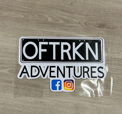 OFTRKN car/boat stickers