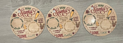 Name applied to Christmas boards& boxes & a sticker to container