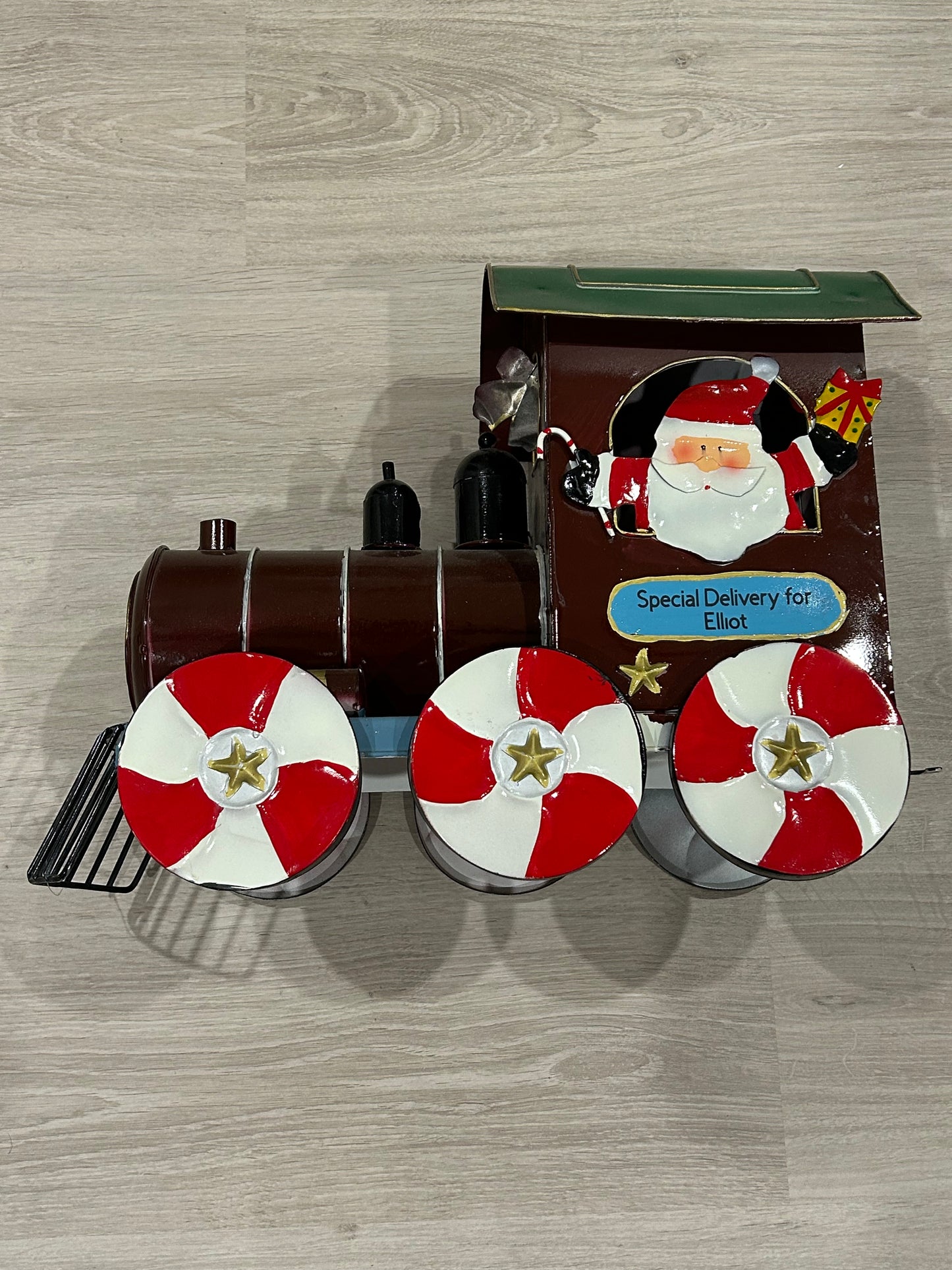 Writing applied to the train