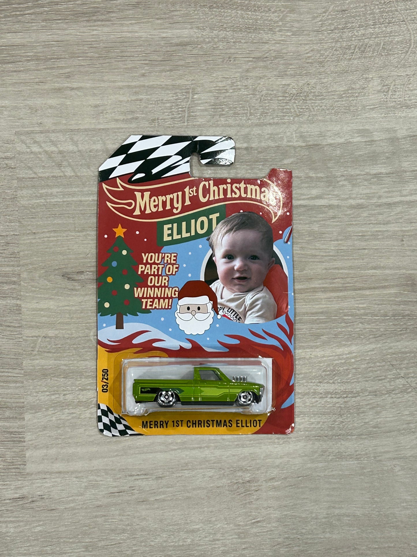 First Christmas hot wheels car