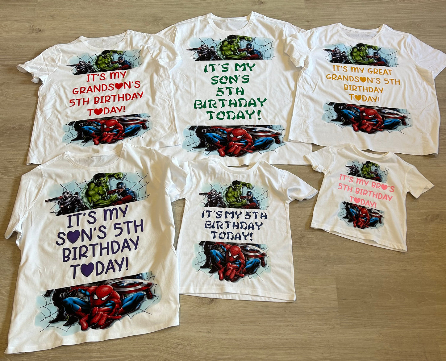 5th Birthday Matching Shirts