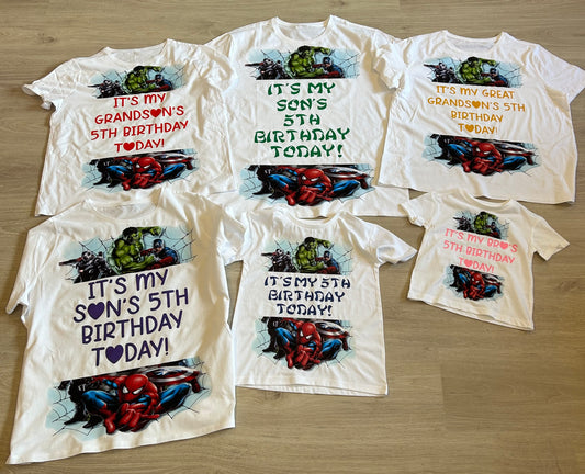 5th Birthday Matching Shirts