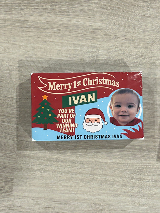 Christmas sticker for motorbike box