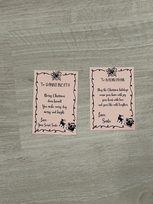 Christmas sticker labels