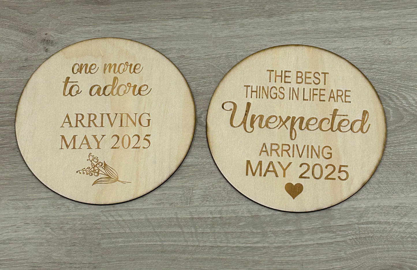 Announcement plaques