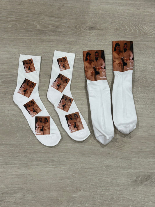 2 pairs of love bird socks