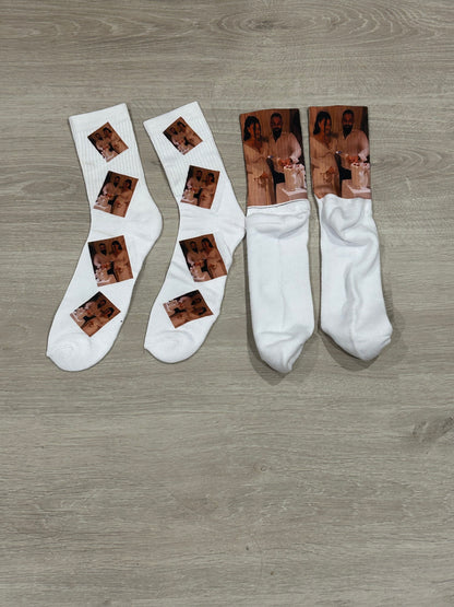 2 pairs of love bird socks