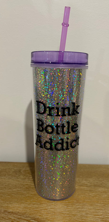“Drink bottle addict” tumbler