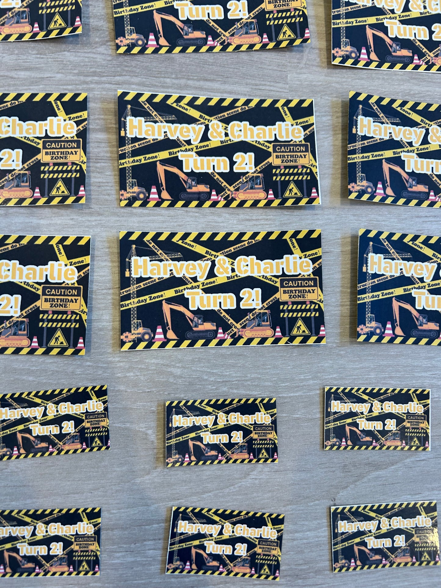 Personalised Stickers for party bags and drink bottles